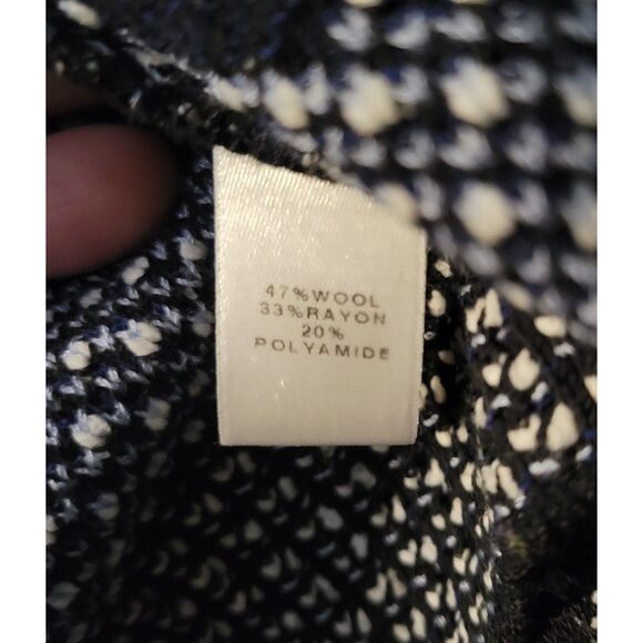 St. John Wool Blend Women's Short Sleeve Button Front Sweater Size L - Picture 4 of 7